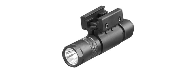 Aim Sports Metal Led 400 Lumen Flashlight With Switch And Mount (Color: Black)