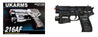 Airsoft Gun UK Arms Airsoft Spring Powered Laser Pistol w/ Strobe Black