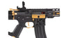 Lancer Tactical Airsoft Gun 330 - 350 FPS Enforcer Blackbird Skeleton AEG w/ Alpha Stock (Black and Gold)