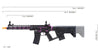 Lancer Tactical Airsoft Gun 330 - 350 FPS Enforcer Blackbird Skeleton AEG w/ Alpha Stock