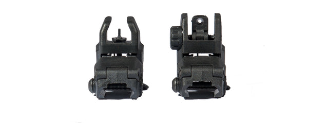 Acm Nbus Gen 2 Back-Up Sight Set (Color: Black) Airsoft Gun 