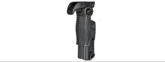 Uk Arms Airsoft Ergonomic 90 Degree Foldable Ris Foregrip - Black