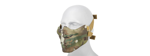 Ac-587Cp Skull Half-Face Mask (Camo Tropic) Airsoft Gun Accessories