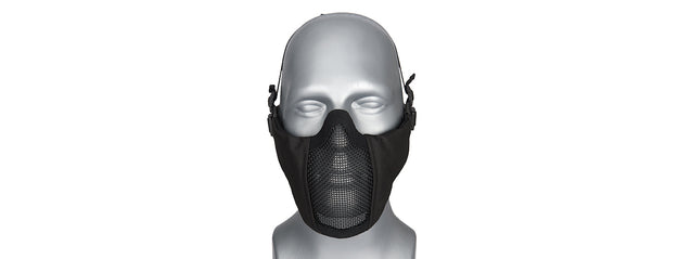 G-Force Steel Mesh Nylon Lower Face Mask (Black) Airsoft Gun / Accessories