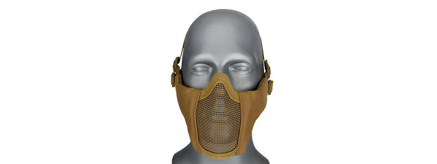 G-Force Steel Mesh Nylon Lower Face Mask (Tan) Airsoft Gun / Accessories