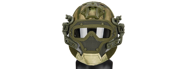 Ac-820Atfg Wosport Tactical G4 System Bump Helmet Mask W/ Goggles (A-Tacs Fg) Airsoft Gun / Accessories