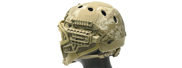 G-Force G4 System Nylon Bump Helmet Mask W/ Goggles - Desert Digital Airsoft Gun Accessories