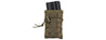 Ac-877G Single High Speed M4 Molle Magazine Pouch (Od Green) Airsoft Gun / Accessories