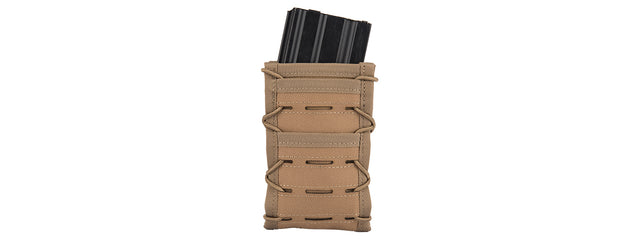 Ac-877T Single High Speed M4 Molle Magazine Pouch (Tan) Airsoft Gun / Accessories