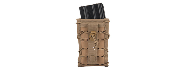 Ac-877T Single High Speed M4 Molle Magazine Pouch (Tan) Airsoft Gun / Accessories