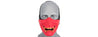 G-Force Yokai Ogre Half Face Mask W/ Soft Padding (Red/Gold)