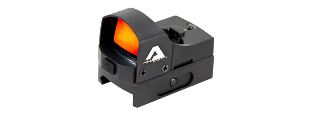 Aim Sports 1x24 Sub-Compact Pistol Red Dot Sight with Push Button Activation (Color: Black)