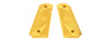 Airsoft Masterpiece Aluminum Airsoft 1911 Type 2 Pistol Grip Plates (GOLD)