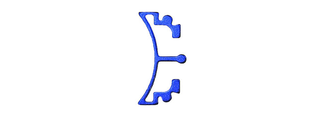 Airsoft Masterpiece Aluminum Puzzle Front Curve Long Trigger (BLUE)