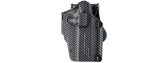 Amomax Multi-Fit Right Handed Tactical Holster (Color: Carbon Fiber)