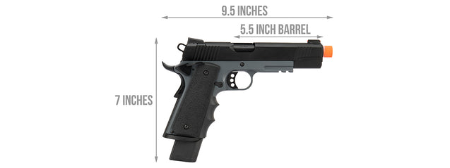 Army Armament Full Metal R32 Gas Blowback Airsoft Pistol (Darkstorm)