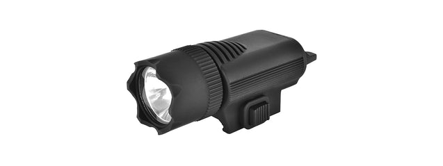 Asg Super Xenon 80 Lumen Tactical Rail Mounted Flashlight W/ Hat Clip