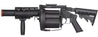 ICS MGL Long Barrel Airsoft 6-Round Revolving Grenade Launcher w/ Rail Attachment System (Color: Black)