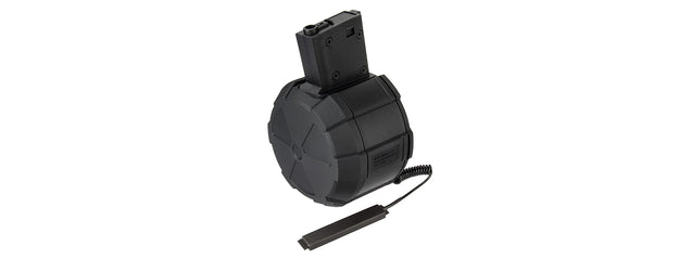 Ics 2000 Round Electric Drum Magazine W/ M4 Adapter (Black)