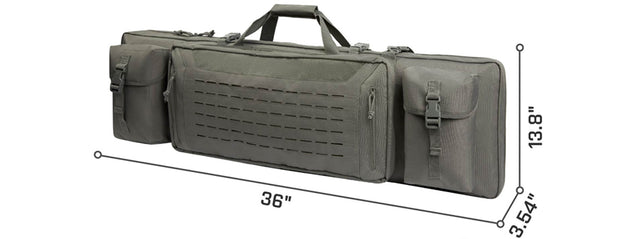 Guawin Laser Cut 42" Rifle Bag (Gray) Airsoft Gun Accessories