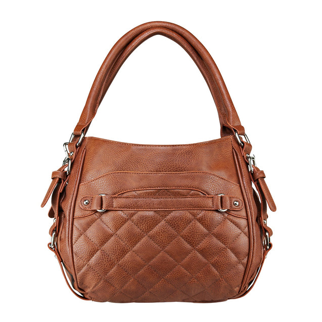 NcSTAR BWD003 Vism Concealed Carry Quilted Hobo Bag Brown