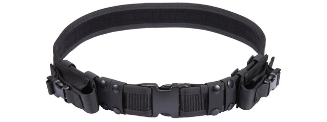 Code 11 Tactical Battle Belt w/ Pistol Magazine Pouches (Color: Black)