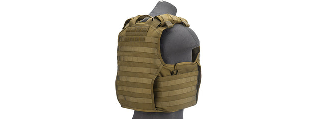 Code 11 Large Airsoft Exo Plate Carrier (Color: Tan)