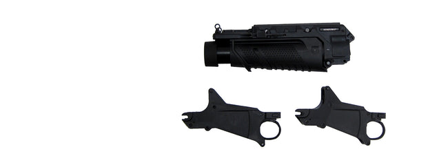 Lancer Tactical Airsoft Eglm Mk16 Style Grenade Launcher (Color: Black) Airsoft Gun Accessories