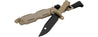 Lancer Tactical Airsoft M9 Rubber Bayonet Knife for M4/M16 AEG (Color: Tan) Airsoft Gun Accessories