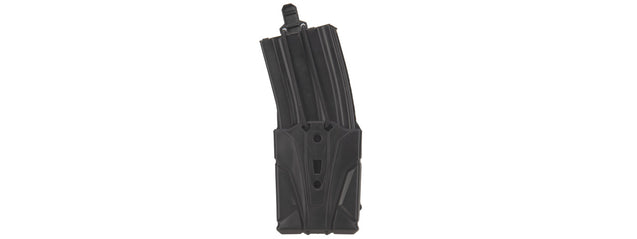 Lancer Tactical Hard Shell M4 Magazine Holder for Belts (Color: Black)