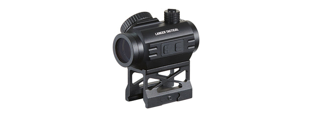 Lancer Tactical Micro Red Dot Sight with Riser Mount (Color: Black)