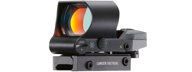 Lancer Tactical Holographic Red Dot Reflex Sight (Color: Black)