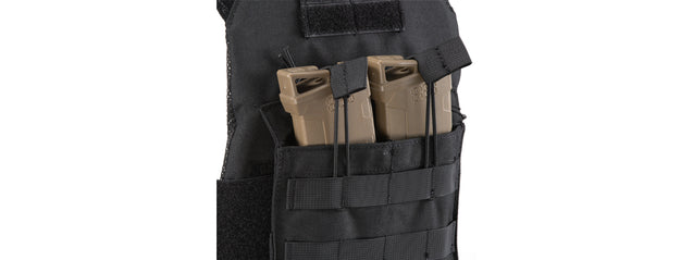 Lancer Tactical Kid's JPC Vest w/ EVA Plates (Color: Black)