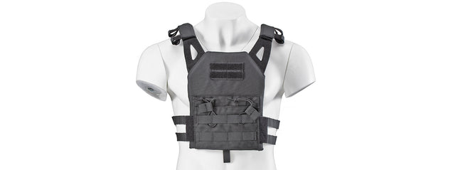 Lancer Tactical Kid's JPC Vest w/ EVA Plates (Color: Black)