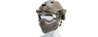 G-Force Pilot Full Face Helmet w/ Plastic Mesh Face Guard (Color: Tan) Airsoft Gun / Accessories