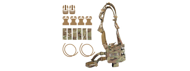 Lightweight SPC Tactical Chest Rig (Color: Multi-Camo)