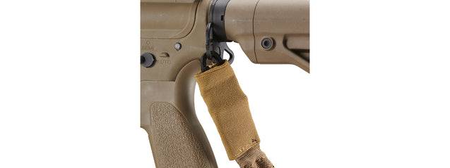 Lancer Tactical Heavy Duty Foam Padded Two Point Sling w/ QD Buckle (Color: Tan)