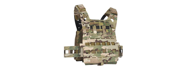 Lightweight SPC Laser Cut Tactical Vest (Color: Multi-Camo)