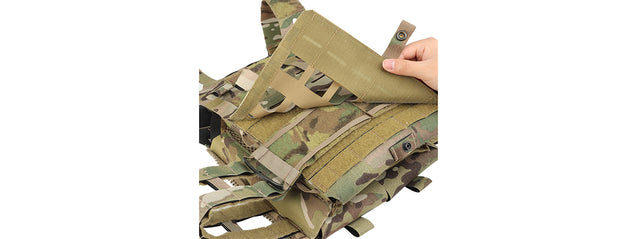 Lightweight SPC Laser Cut Tactical Vest (Color: Multi-Camo)