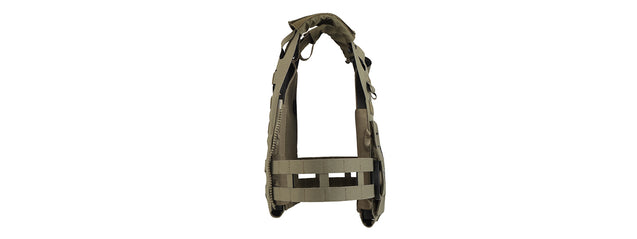 Lightweight SPC Laser Cut Tactical Vest (Color: Ranger Green)