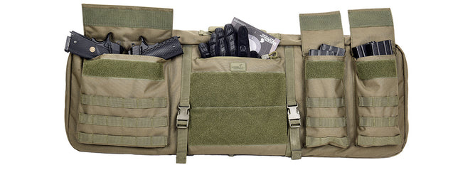 Lancer Tactical 1000D Nylon 3-Way Carry 35" Double Rifle Gun Bag (GREEN) Airsoft Gun Accessories