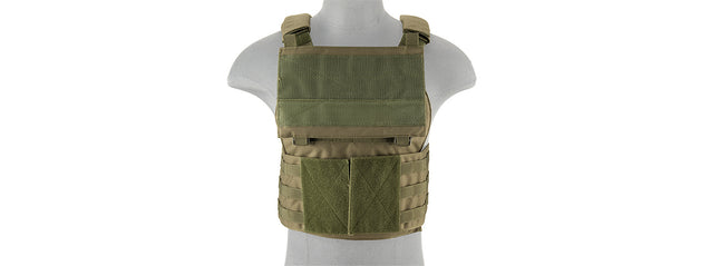 Lancer Tactical Buckle Up Version Airsoft Plate Carrier (Od Green)