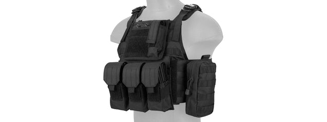 CA-305BN Nylon Assault Tactical Vest (Black)