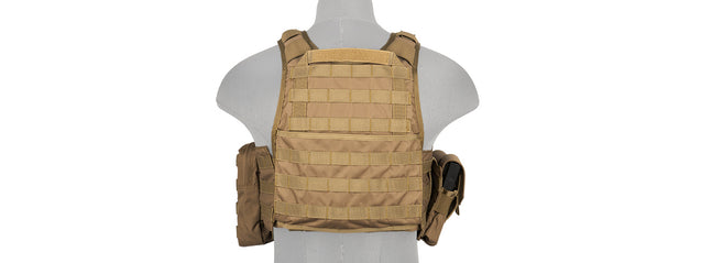 Ca-305Tn Nylon Tactical Assault Plate Carrier (Tan) Airsoft Gun / Accessories