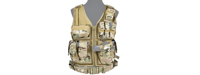 Ca-310Cn Cross Draw Vest W/Holster (Camo)