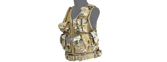 Ca-310Cn Cross Draw Vest W/Holster (Camo)