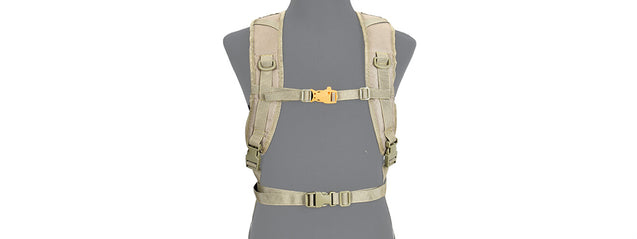 Ca-321Kn Lancer Tactical Lightweight Hydration Backpack (Coyote Brown) Airsoft Gun Accessories