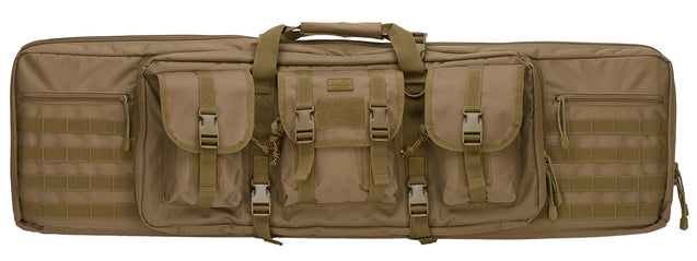 Ca-343K2 Lancer Tactical Molle 42" Double Gun Bag (Khaki) Airsoft Gun Accessories