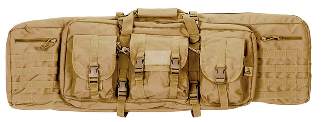 Ca-343T2 Molle 42" Double Gun Bag (Color: Tan) Airsoft Gun Accessories