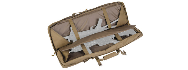 Ca-345K Molle 36" Double Gun Bag (Color: Coyote Brown) Airsoft Gun Accessories